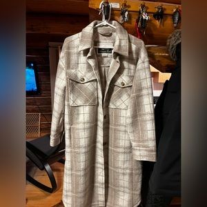 American Eagle Oversized Plaid Jacket